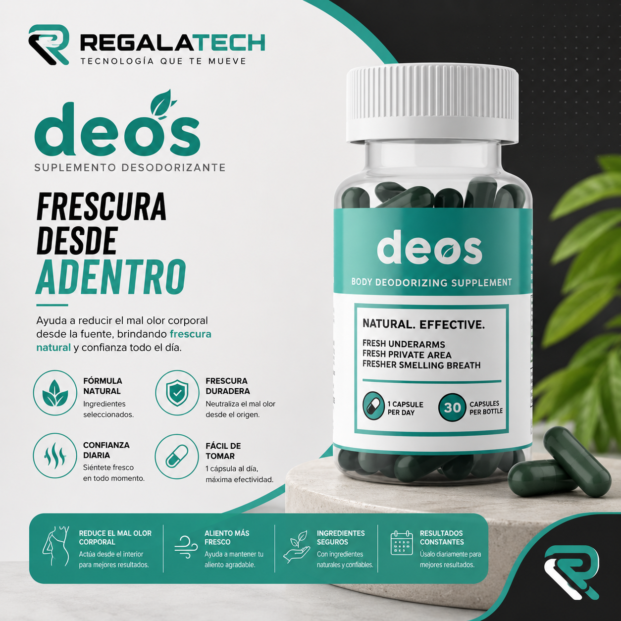 DEOS - Suplemento Desodorizante Corporal