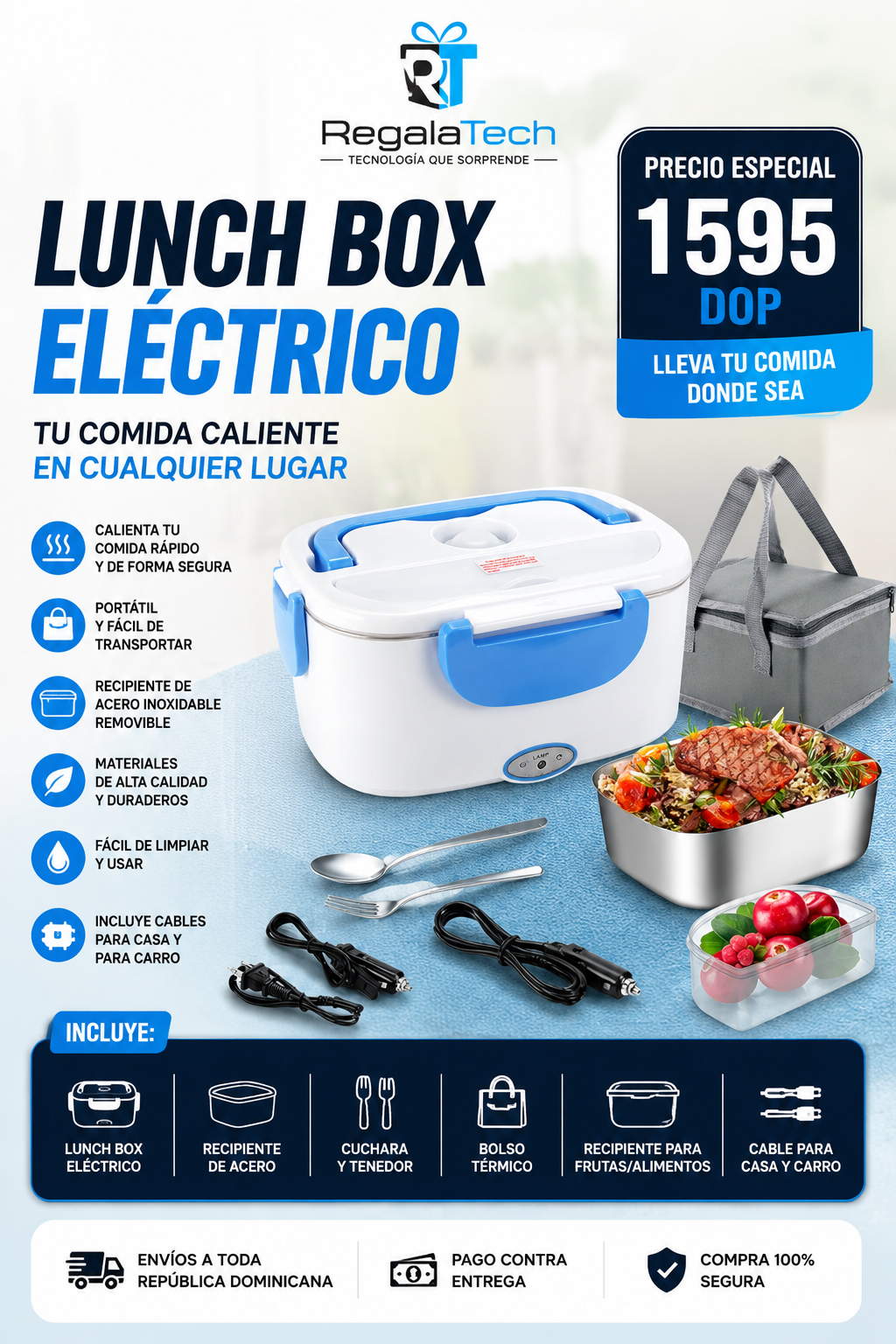 Lunch Box Eléctrico Portátil