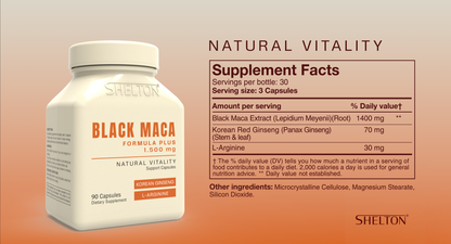 Capsulas de extracto de BLACK MACA PERUANA PREMIUM