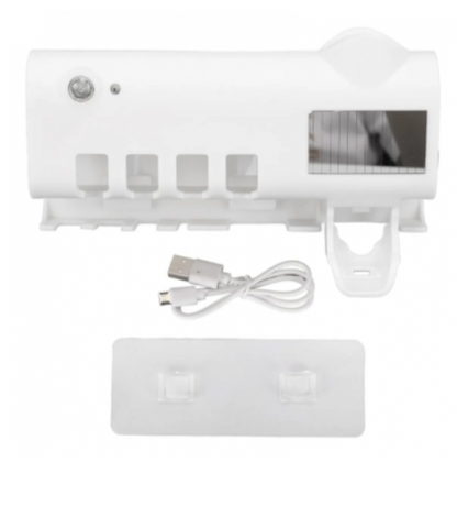 Esterilizador de cepilllos de dientes y dispensador automatico de pasta dental
